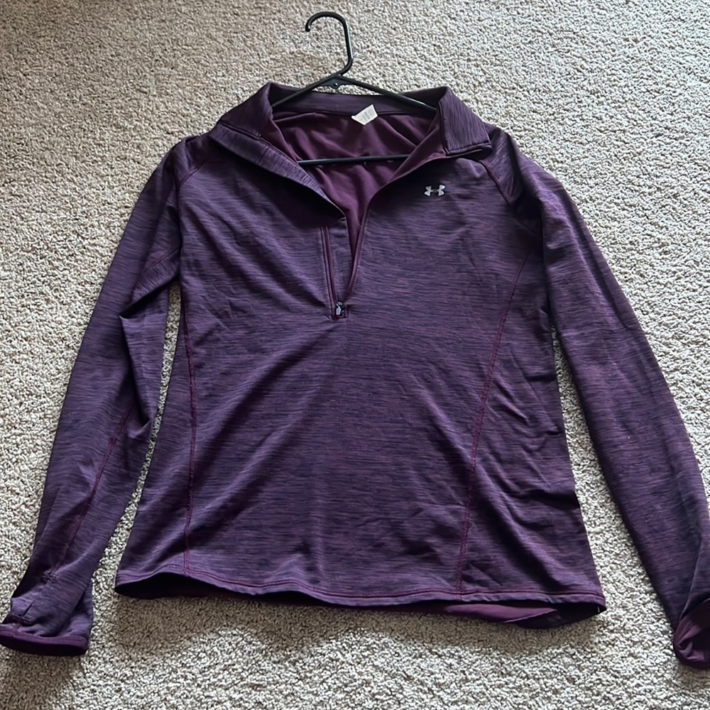 Under Armour quarter-zip long sleeve (maroon)